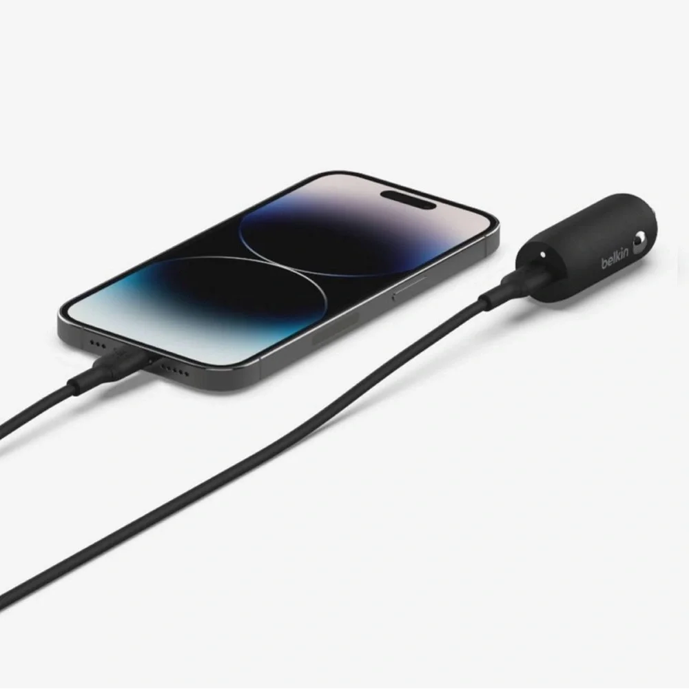 Belkin 30W Car Charger USB-C Port - Black
